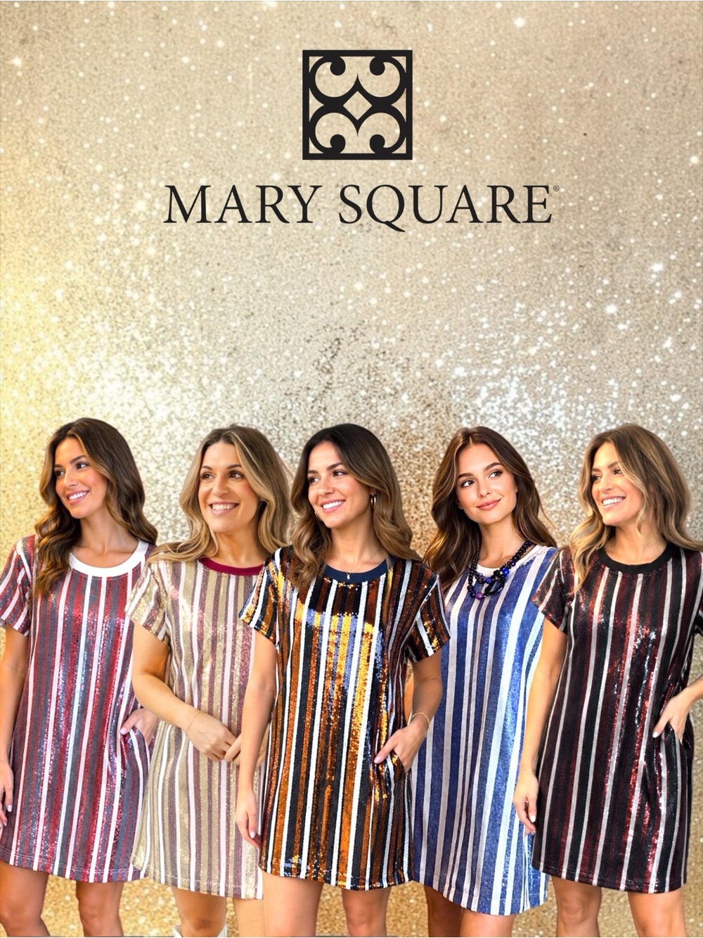 MARY SQUARE- THE JULIA SEQUIN GAME DAY SHIFT DRESS